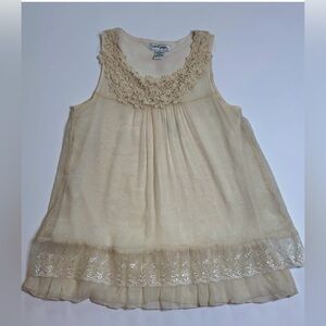 Ultra Pink Cream Sleeveless Blouse